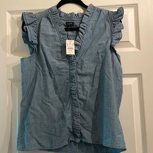 Brand new J Crew ruffle tank